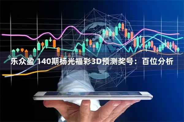 乐众盈 140期杨光福彩3D预测奖号：百位分析